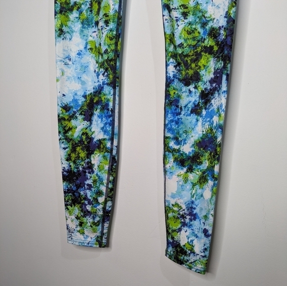 Athleta blue green exercise workout leggings S - Picture 4 of 12